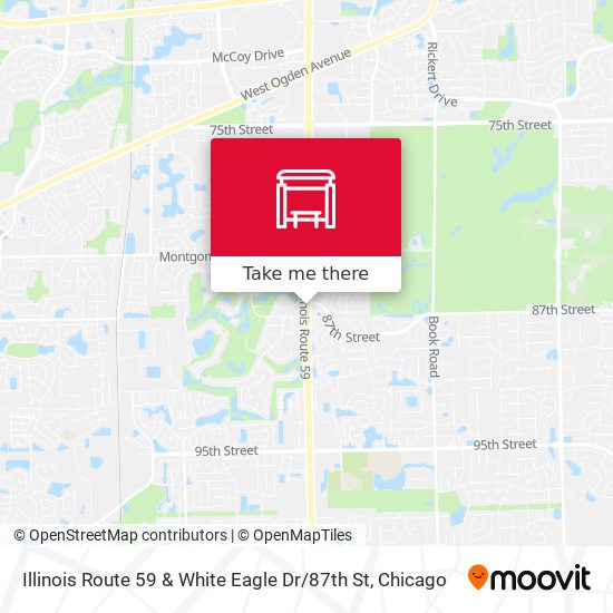 Mapa de Illinois Route 59 & White Eagle Dr / 87th St