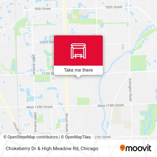Chokeberry Dr & High Meadow Rd map