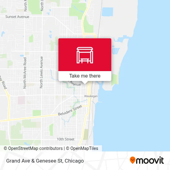 Grand Ave & Genesee St map