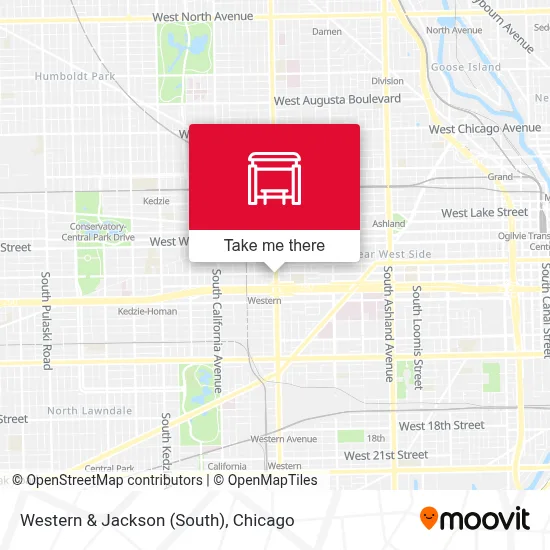 Western & Jackson (South) map
