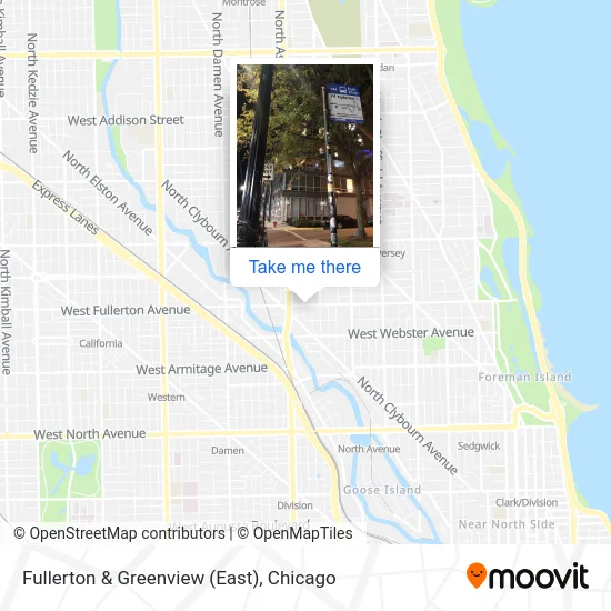 Fullerton & Greenview (East) map
