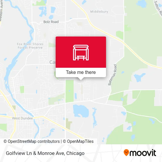 Golfview Ln & Monroe Ave map
