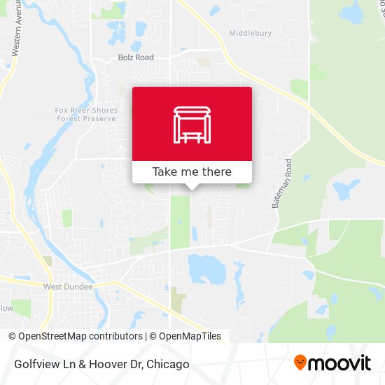 Mapa de Golfview Ln & Hoover Dr