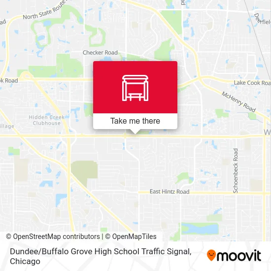Dundee / Buffalo Grove High School Traffic Signal map