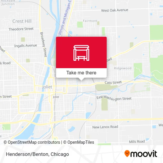 Henderson/Benton map