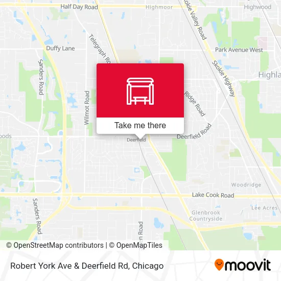 Robert York Ave & Deerfield Rd map