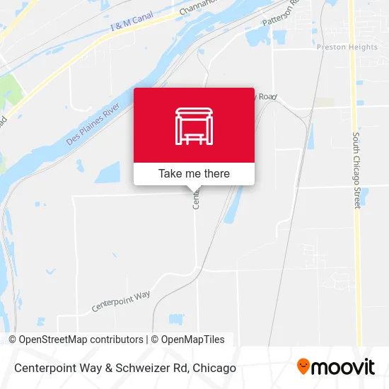 Centerpoint Way & Schweizer Rd map