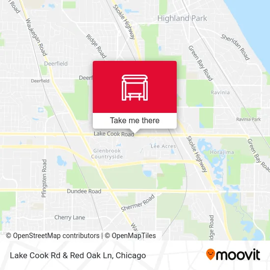 Lake Cook Rd & Red Oak Ln map