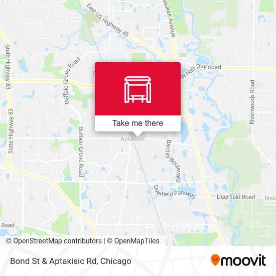 Bond St & Aptakisic Rd map