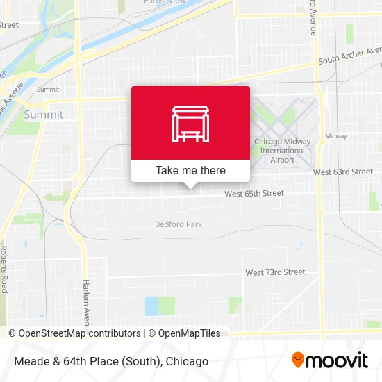 Meade & 64th Place (South) map