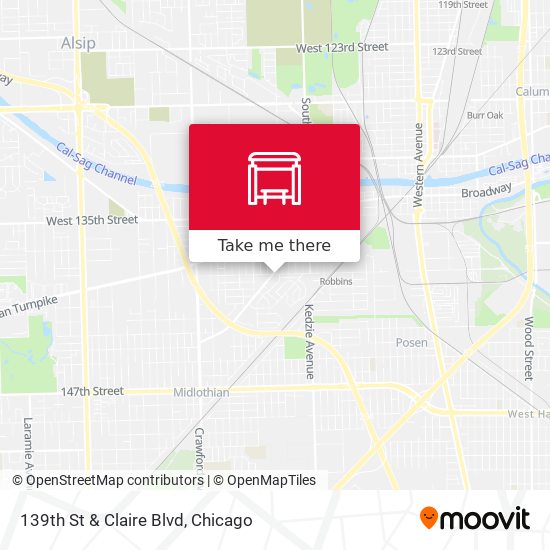 139th St & Claire Blvd map