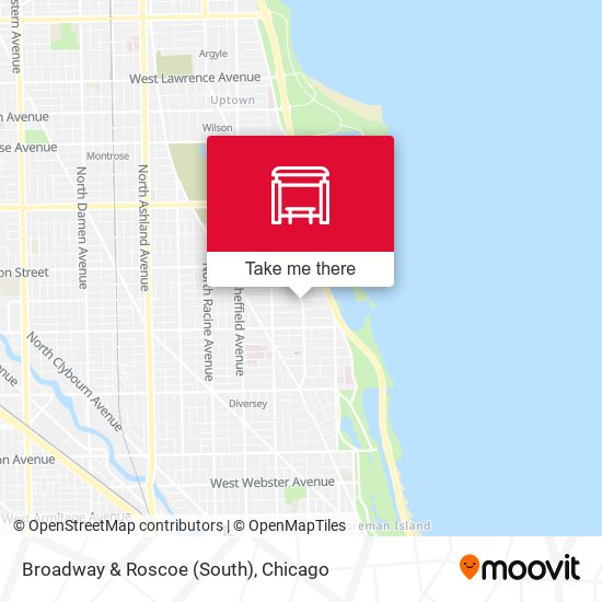 Broadway & Roscoe (South) map