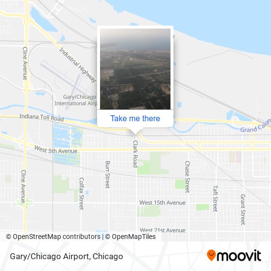 Gary/Chicago Airport map