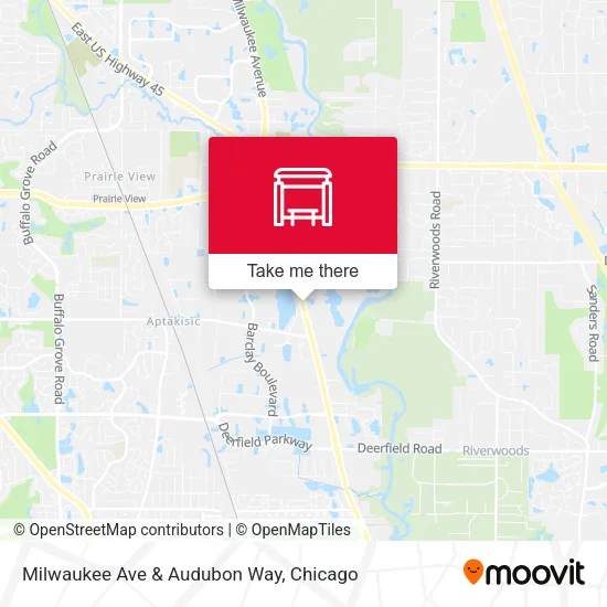 Milwaukee Ave & Audubon Way map