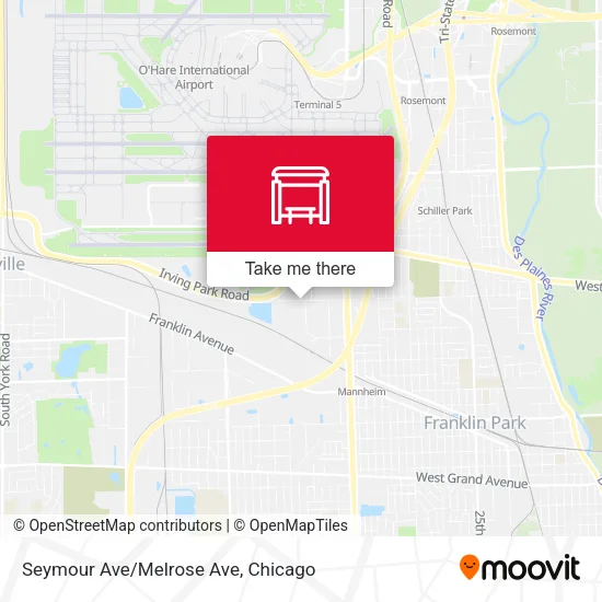 Seymour Ave/Melrose Ave map