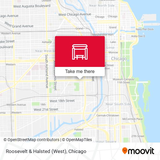Roosevelt & Halsted (West) map