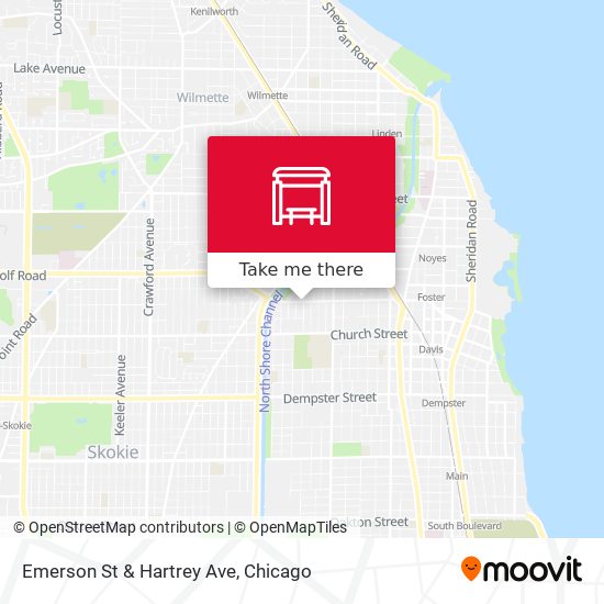 Emerson St & Hartrey Ave map