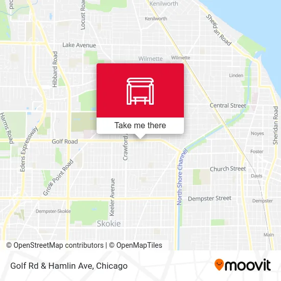 Golf Rd & Hamlin Ave map