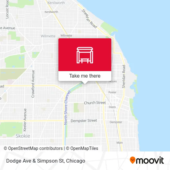 Dodge Ave & Simpson St map