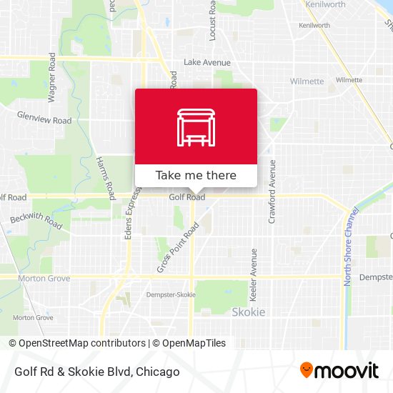 Mapa de Golf Rd & Skokie Blvd