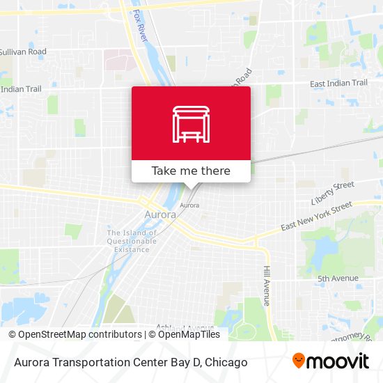 Mapa de Aurora Transportation Center Bay D