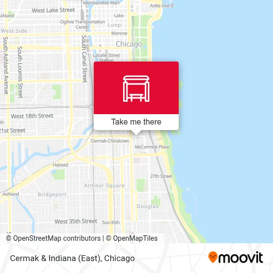Cermak & Indiana (East) map