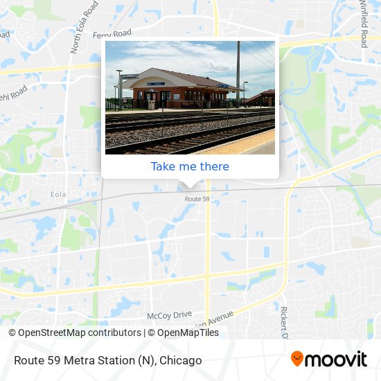 Route 59 Metra Station (N) map