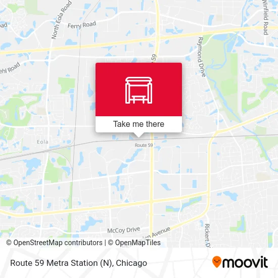 Route 59 Metra Station (N) map