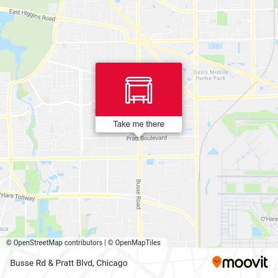 Busse Rd & Pratt Blvd map