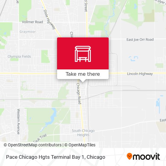 Mapa de Pace Chicago Hgts Terminal Bay 1