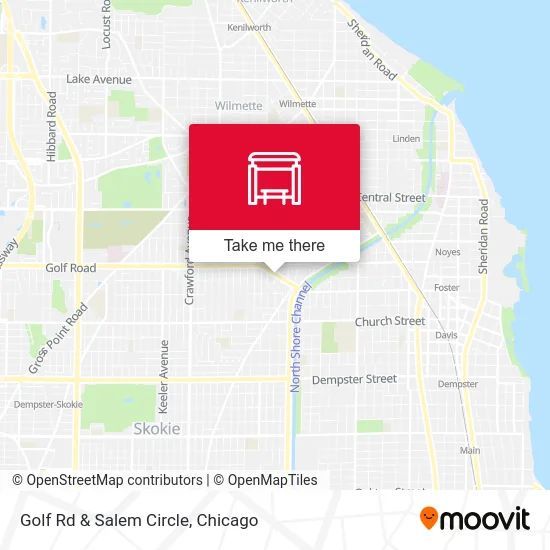 Golf Rd & Salem Circle map