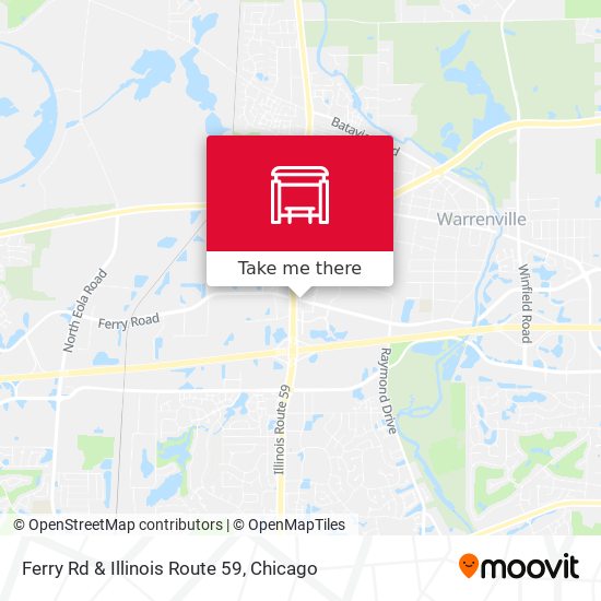 Ferry Rd & Illinois Route 59 map