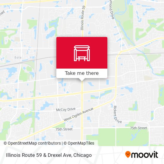 Illinois Route 59 & Drexel Ave map