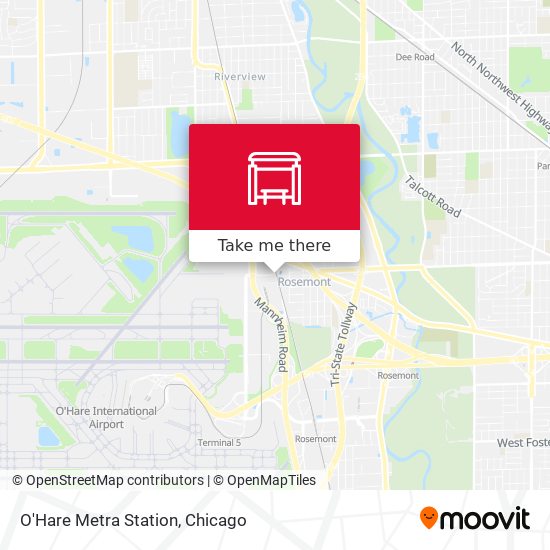 O'Hare Metra Station map