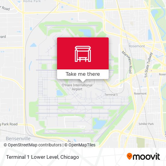 Terminal 1 Lower Level map