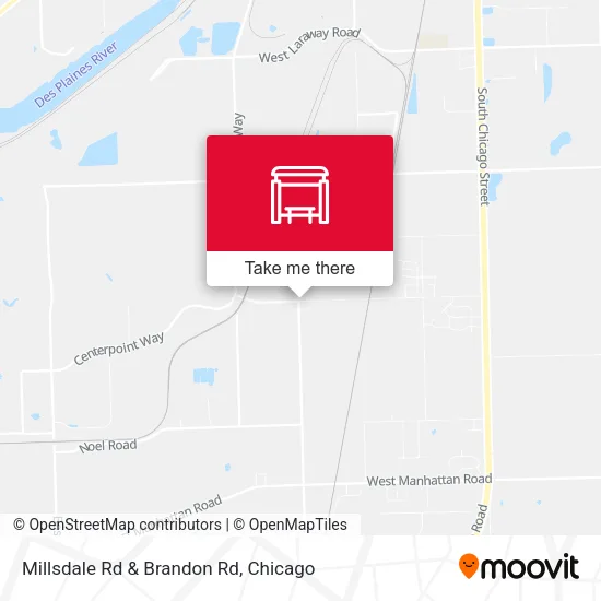 Millsdale Rd & Brandon Rd map
