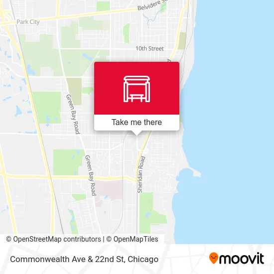Commonwealth Ave & 22nd St map