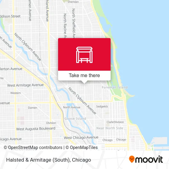 Halsted & Armitage (South) map