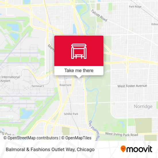 Balmoral & Fashions Outlet Way map