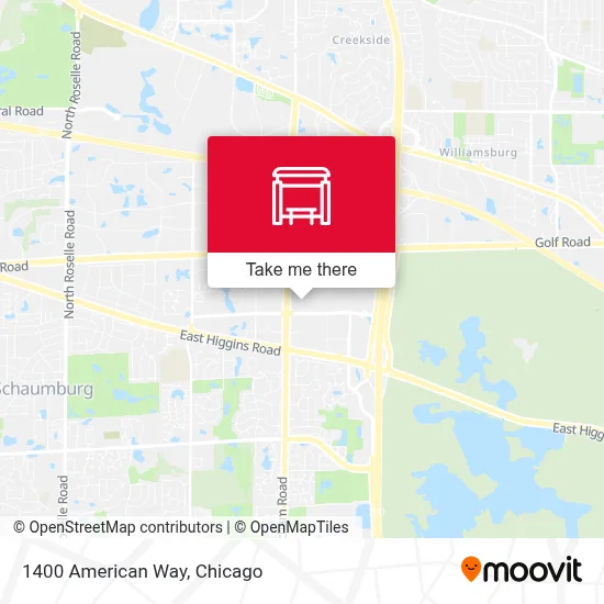 1400 American Way map