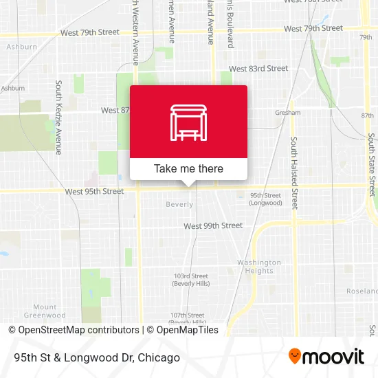 95th St & Longwood Dr map
