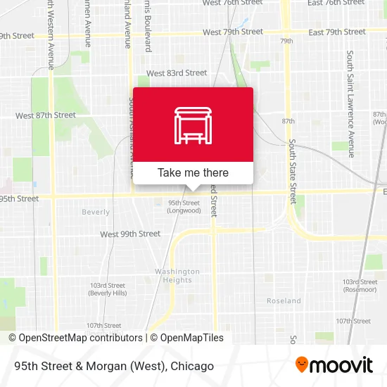 95th Street & Morgan (West) map