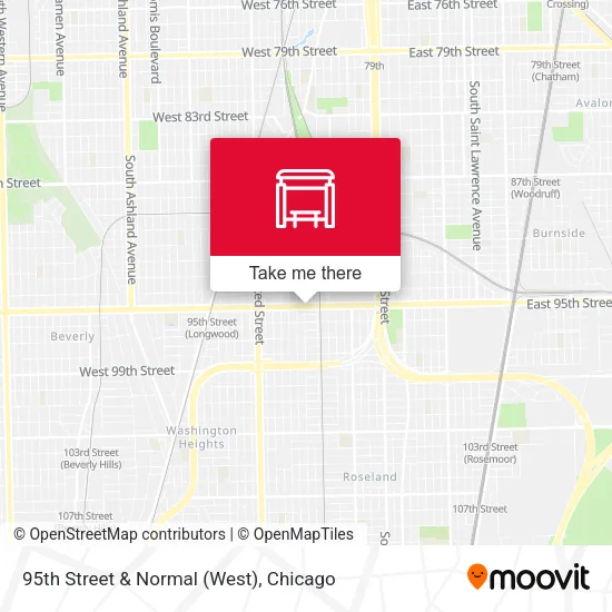 95th Street & Normal (West) map