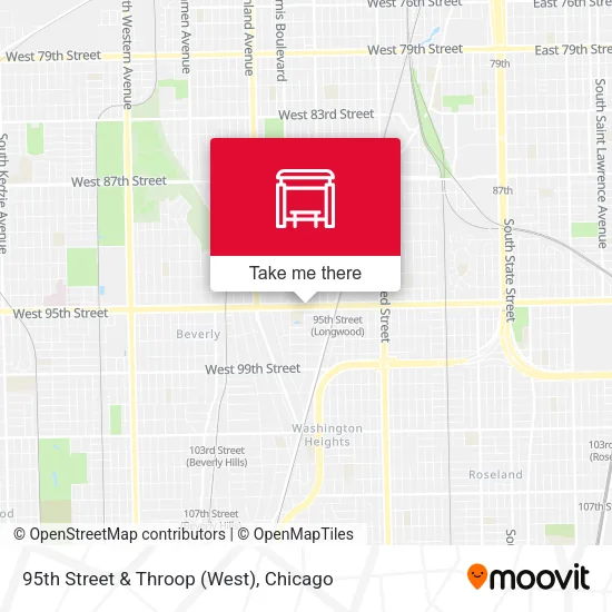 95th Street & Throop (West) map