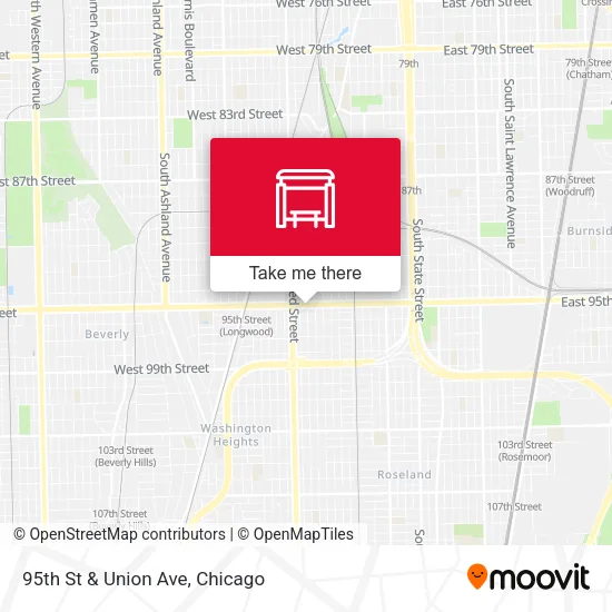 95th St & Union Ave map