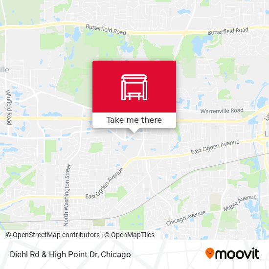 Diehl Rd & High Point Dr map