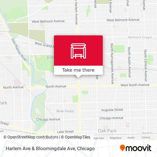 Harlem Ave & Bloomingdale Ave map