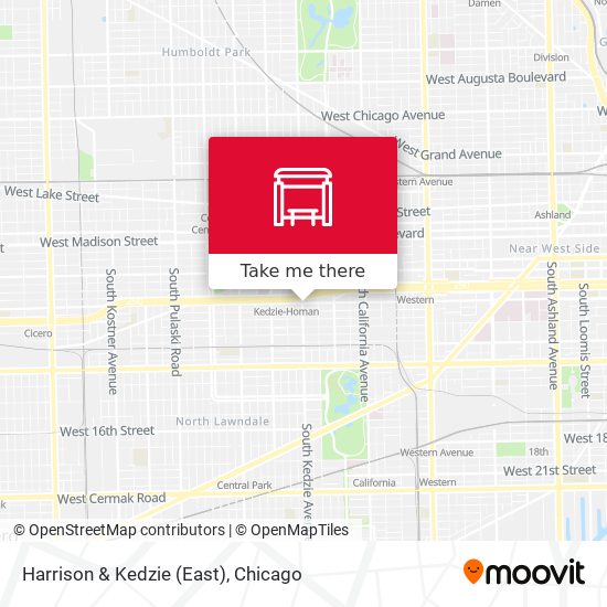 Mapa de Harrison & Kedzie (East)