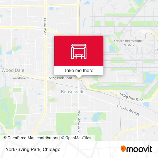 York/Irving Park map