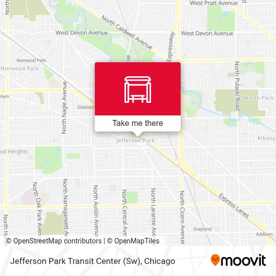 Jefferson Park Transit Center (Sw) map